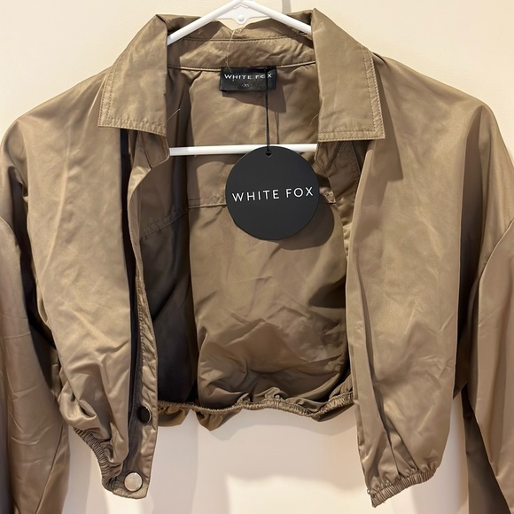 Womens Two Piece Long Sleeve Top & Mini Skirt Set Brown - White Fox, XS NWT - Picture 4 of 10